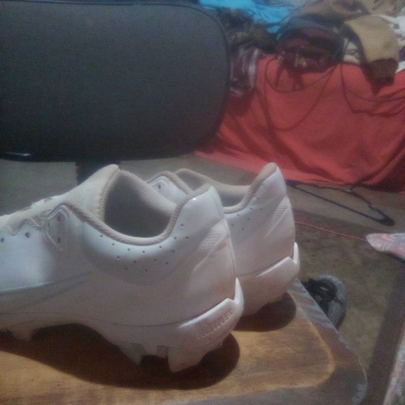 Nike HyperDiamond Women's Softball Cleats, Size:8 1/2, Color:White - Picture 4 of 5